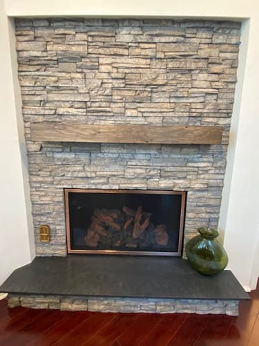 Customer photo review of Rustic Mantels