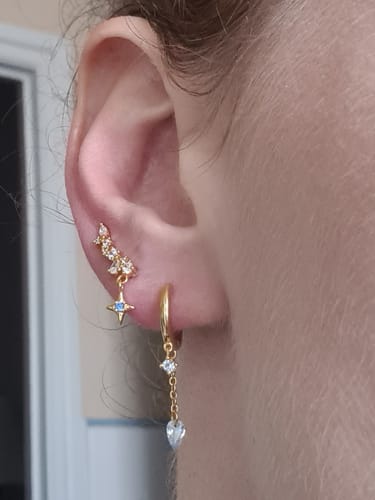 Customer photo review of Boucles d'oreilles Aurore
