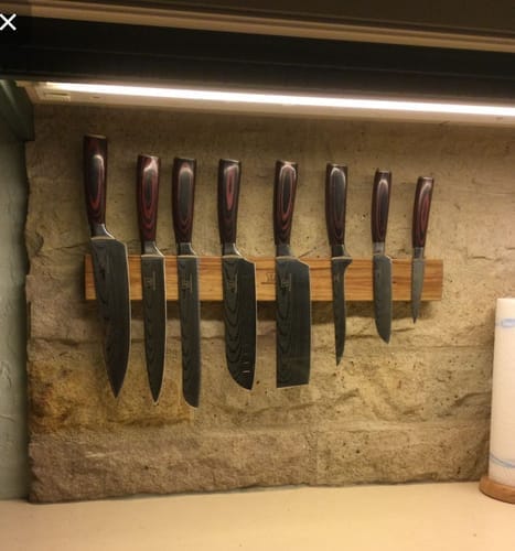 Customer photo review of Premium Knivsett med Kōyōju Knivlist