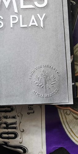 Customer photo review of Custom Book Embosser
