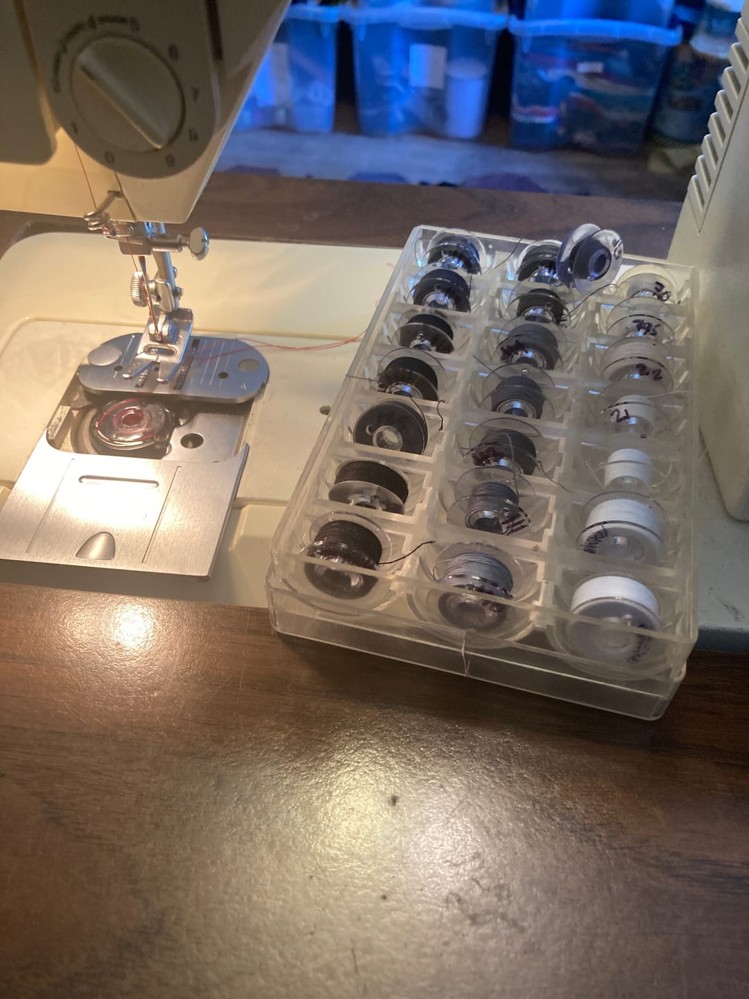 Customer photo review of Class 15 Plastic Bobbins (10pk)