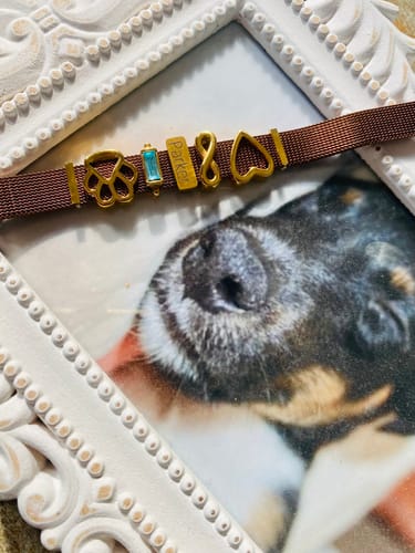 Customer photo review of Mesh bracelet coffee luxe