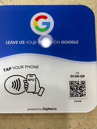 Customer photo review of Google Reviews - Plate