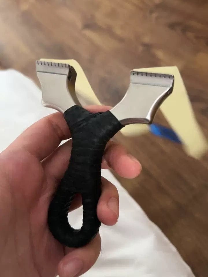 Customer photo review of Stainless Steel Lightweight Slingshot