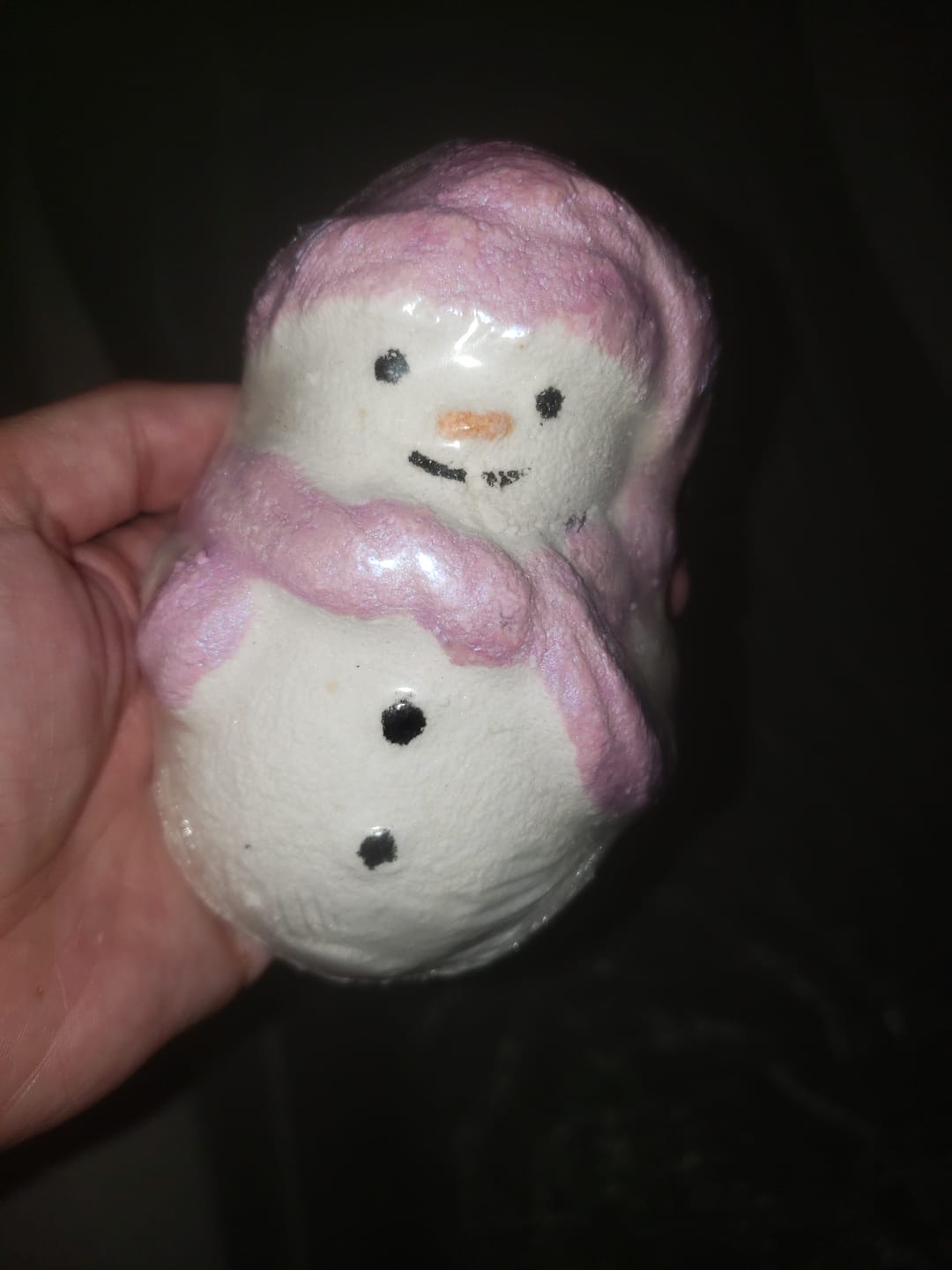 Customer photo review of Surprise Shape Bath Bomb