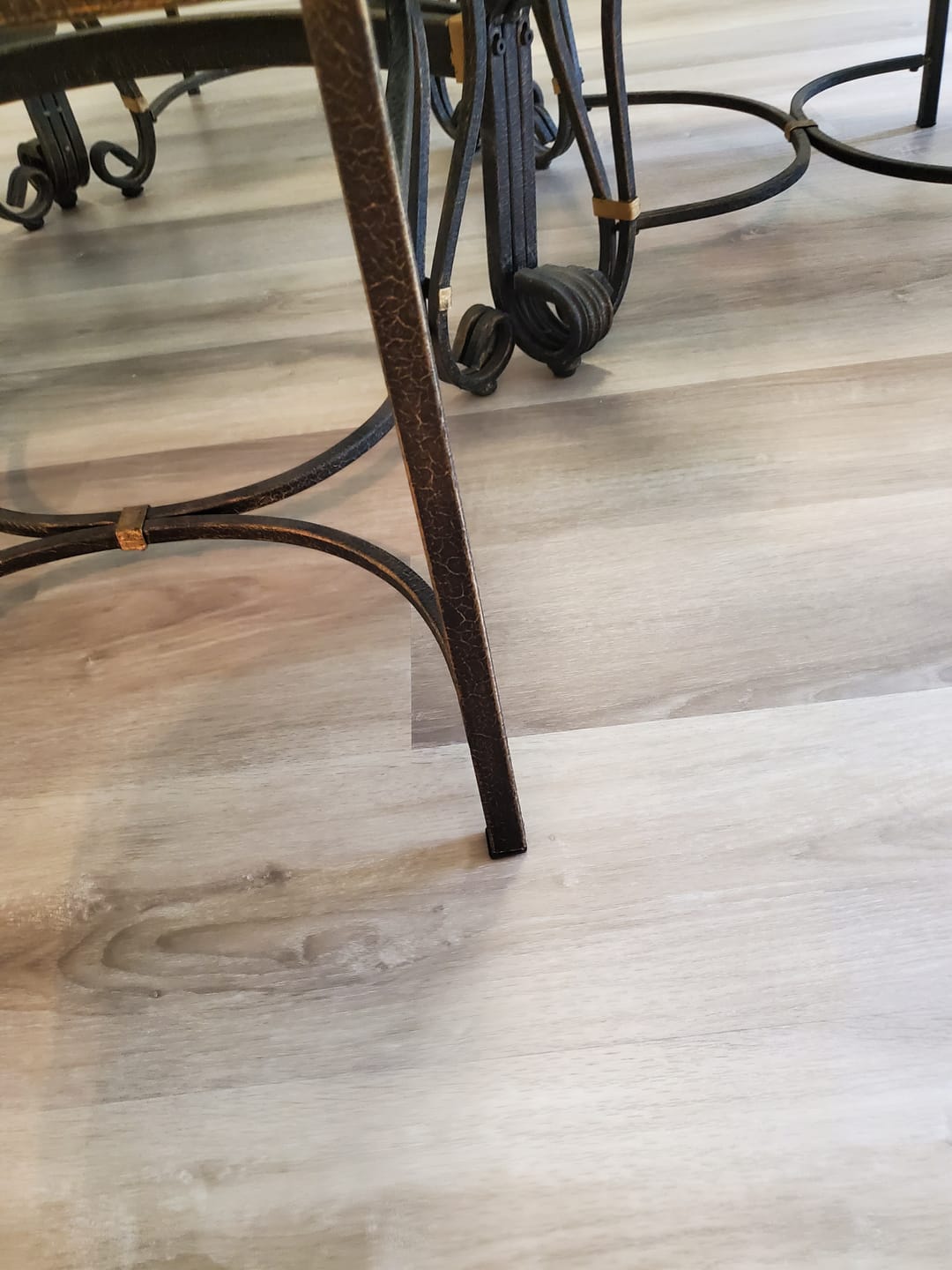 Customer photo review of Internal Square Chair Leg Protectors