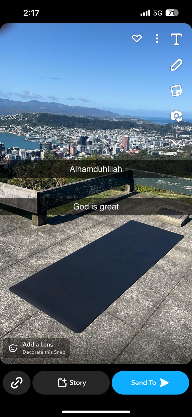 Customer photo review of Black Yoga Mat