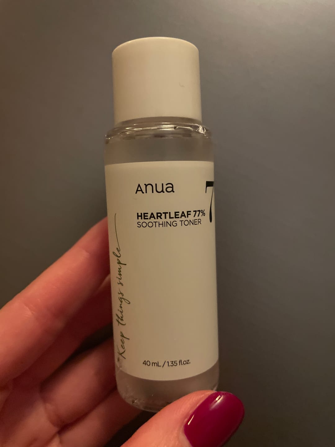 Customer photo review of Nomierinošs toniks Anua Heartleaf 77% Soothing Toner