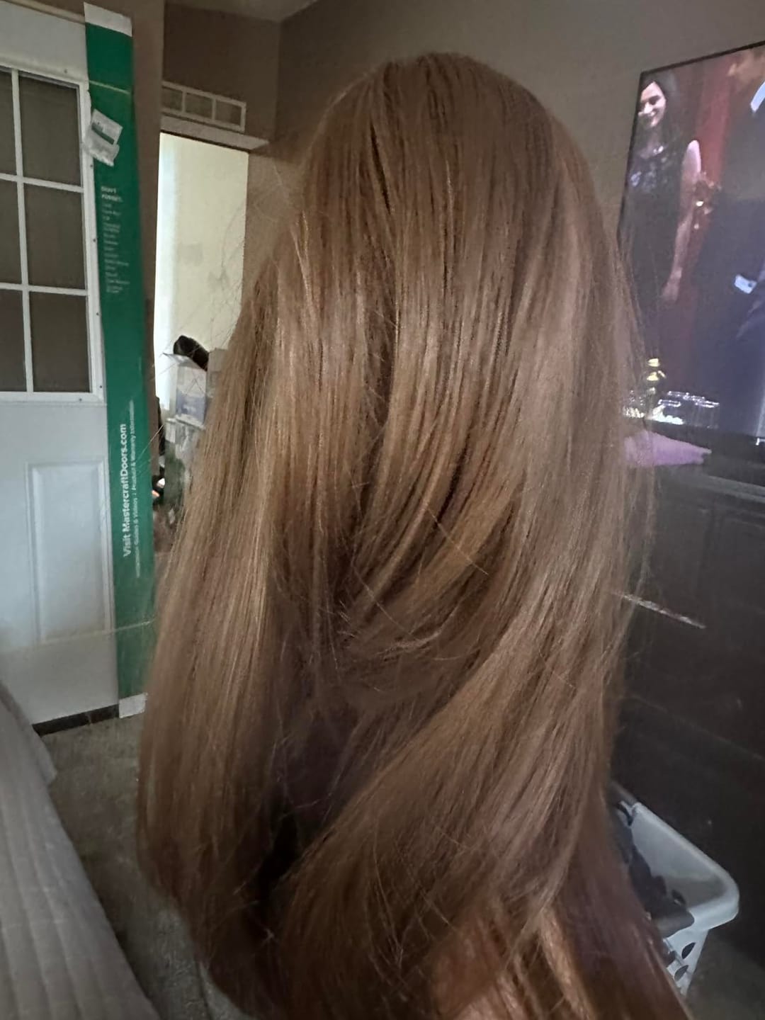 Customer photo review of Virgin Medium Brown Human Hair Toppers for Women Large Base #4