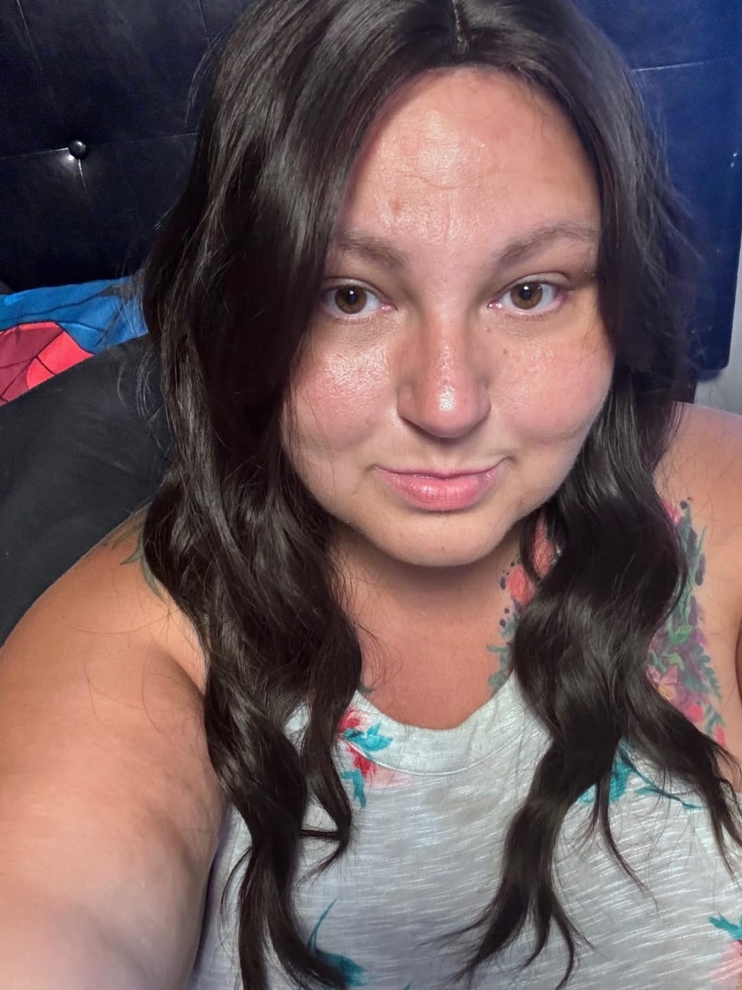 Customer photo review of Natural Black Human Hair Topper for Women with Thinning Hair #1B