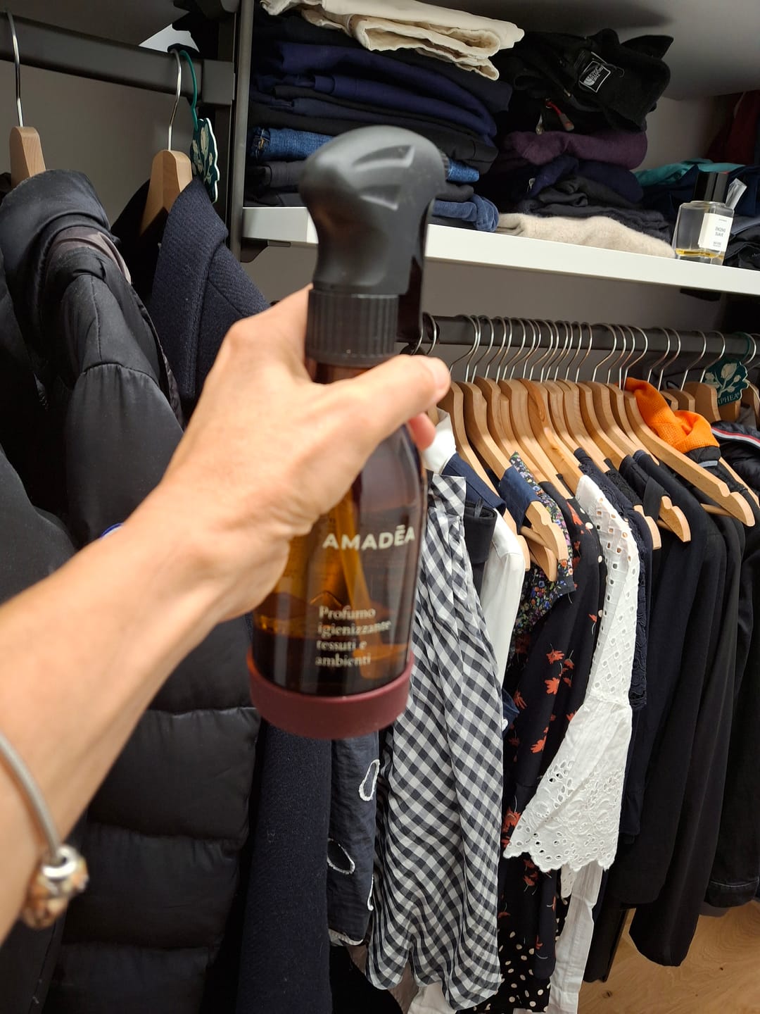 Customer photo review of Profumo igienizzante tessuti e ambienti 300ml
