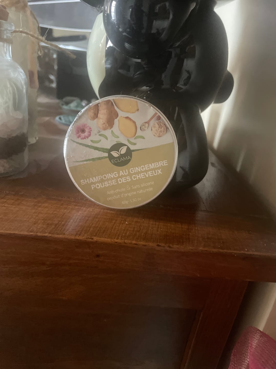 Customer photo review of Shampoing Solide Gingembre Anti chute & Pousse de cheveux - ECLAMA