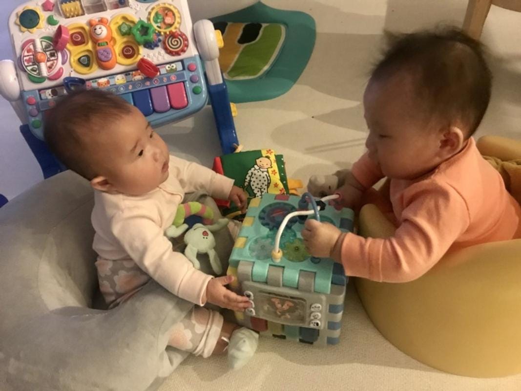 Customer photo review of Ggumbi Licoco Clean Roll Play Mat (Ivory)