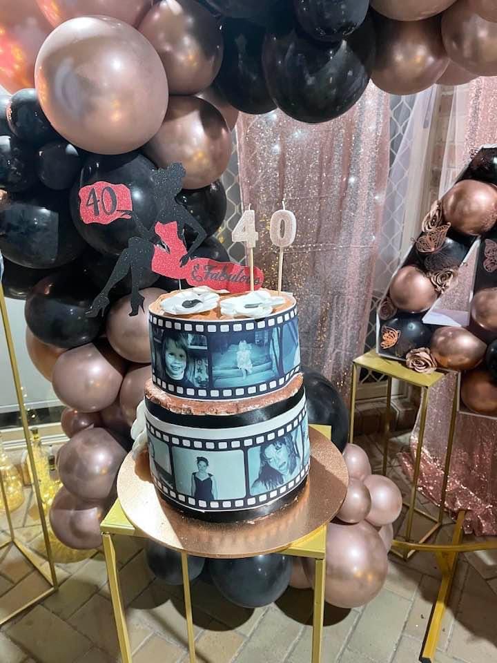 Customer photo review of Film Reel - Custom Edible Icing Image