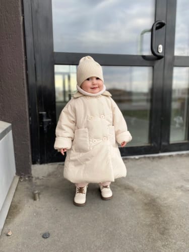 Customer photo review of Corduroy Collar Parka Jacket