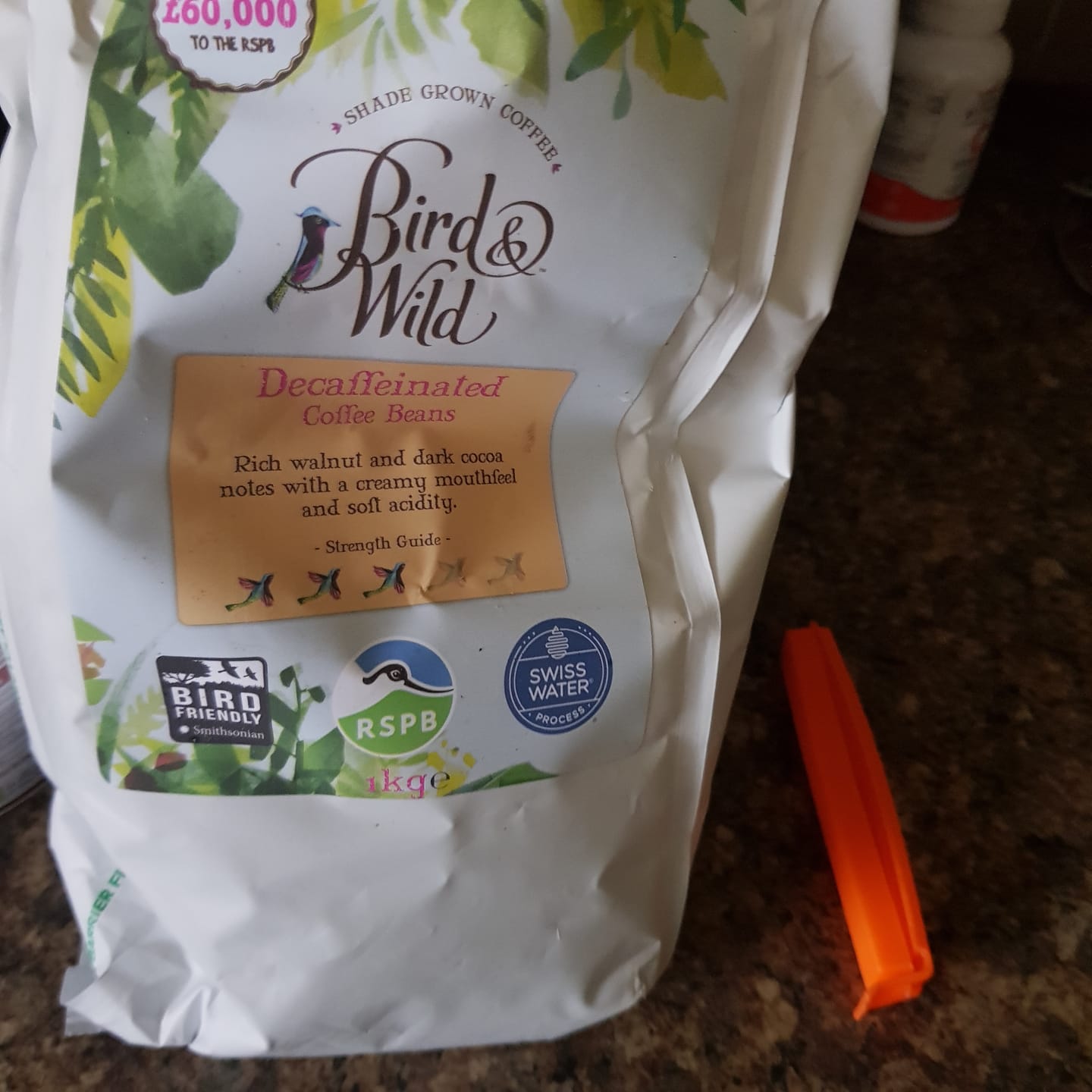 Customer photo review of Swiss Water Decaf Organic Coffee, Beans & Ground - 1kg, 200g
