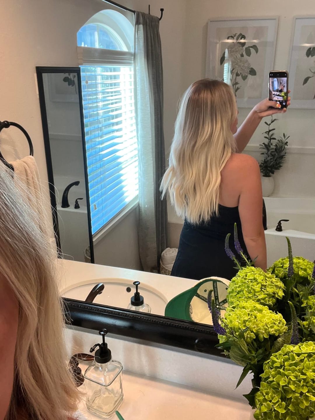 Customer photo review of Human Hair Topper for Thinning Crown Blonde Hair Topper #T10/613