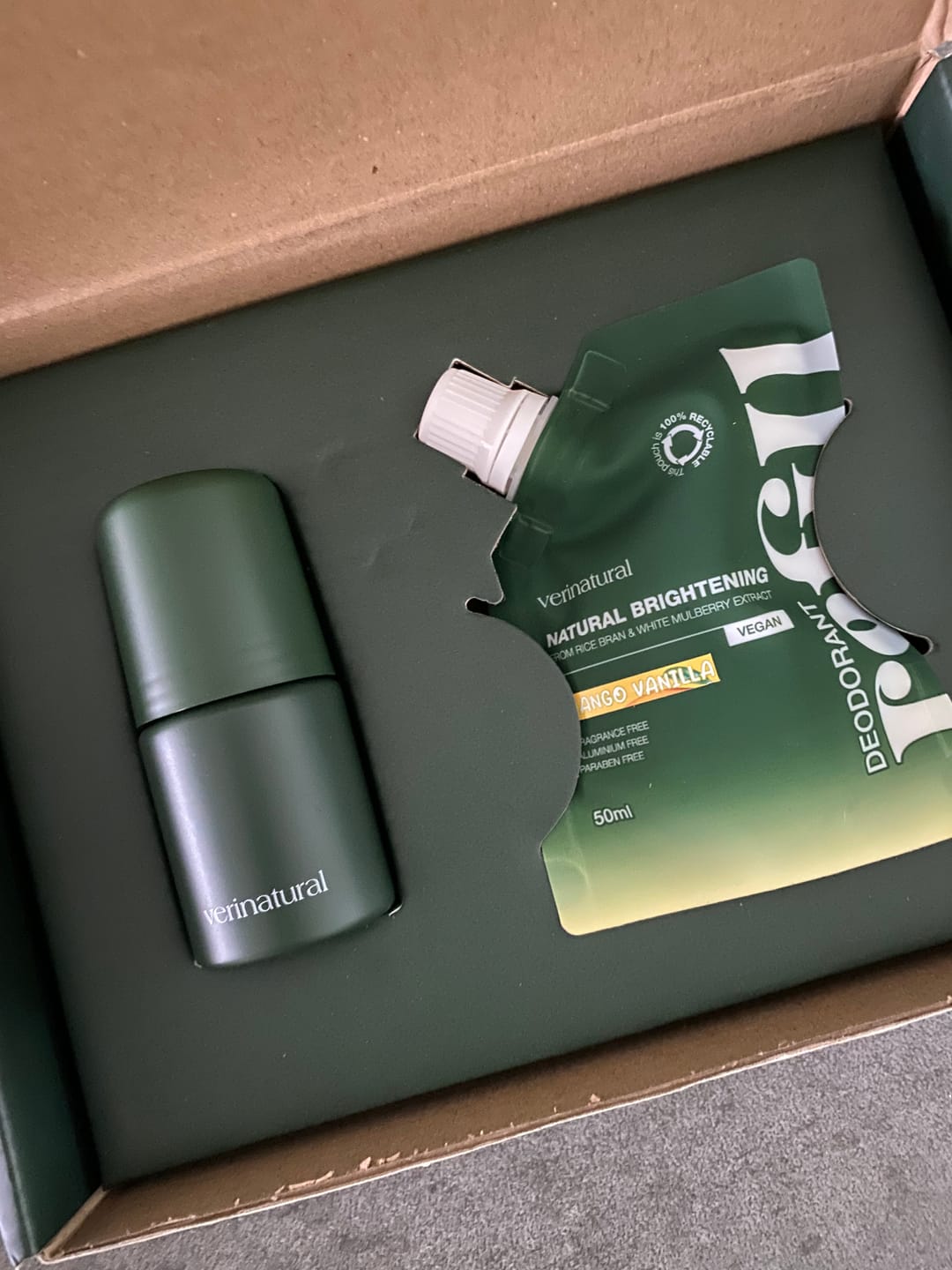 Customer photo review of MERDEKA SPECIAL - Mango Vanilla Refillable Roll-On Deodorant (Buy 2 Combo, FREE Body Mist)