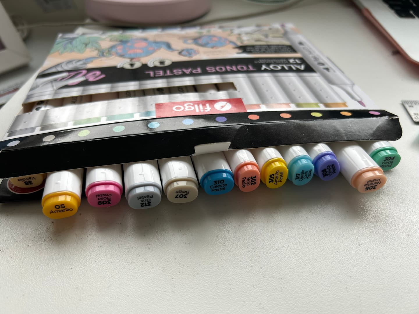 Customer photo review of Filgo Alloy - Set 12 Marcadores al Alcohol Tonos Pastel