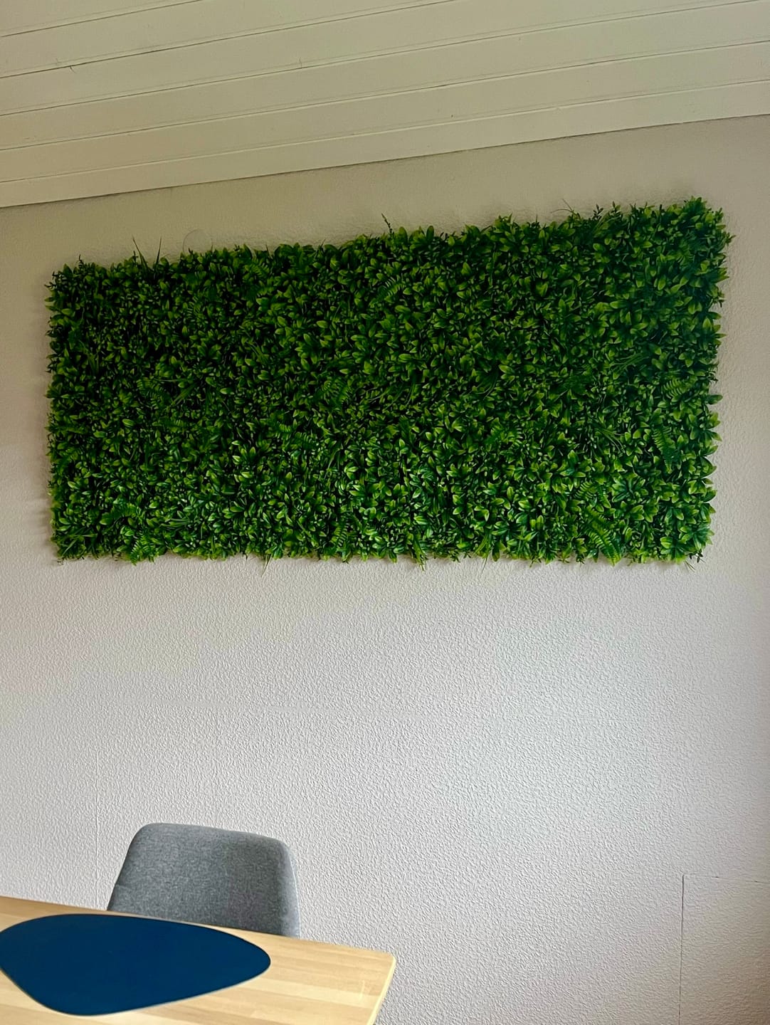Customer photo review of Grüne Kunsthecke Wandpanel 60x40cm UV
