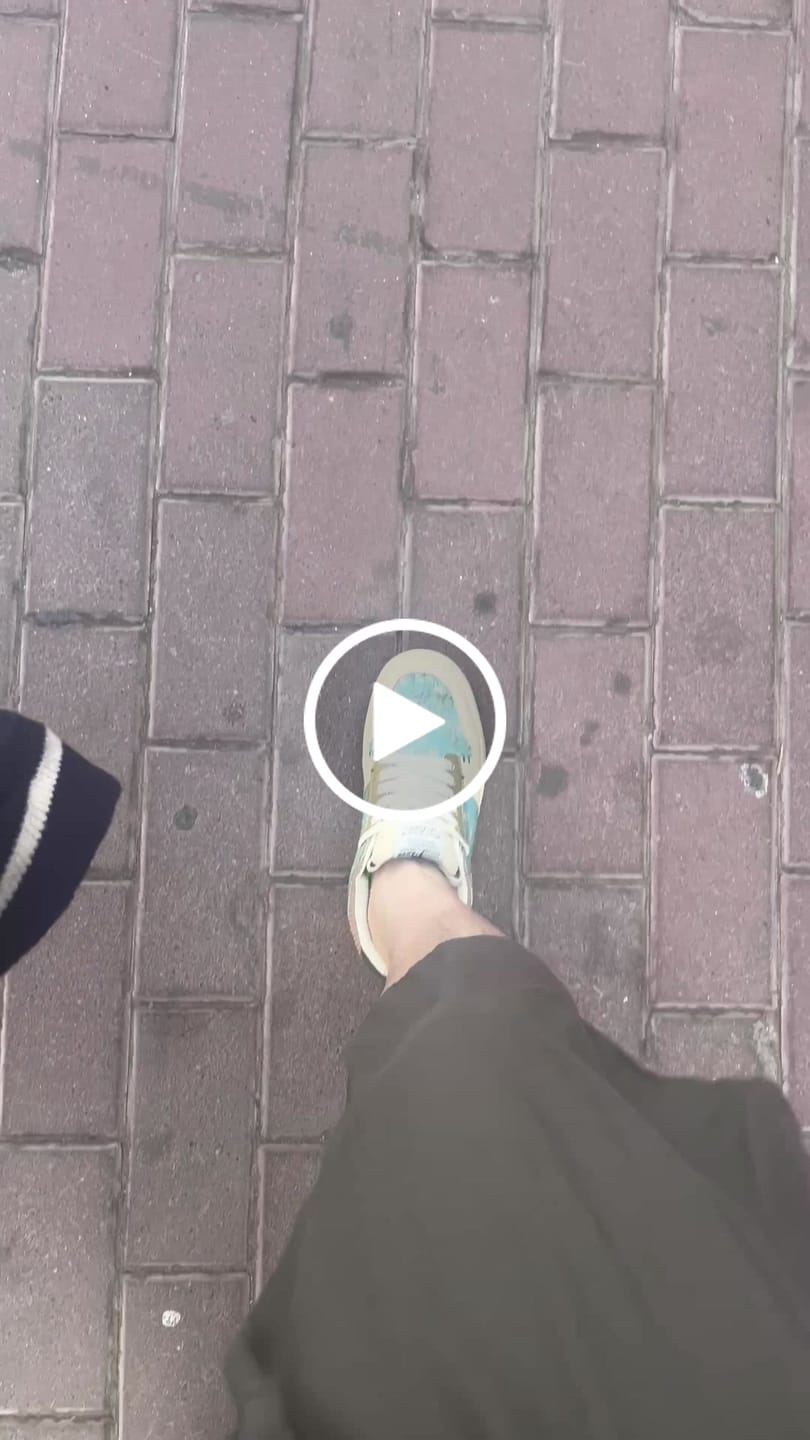 Customer video review of Van Gogh Almond Blossoms inspired sneakers