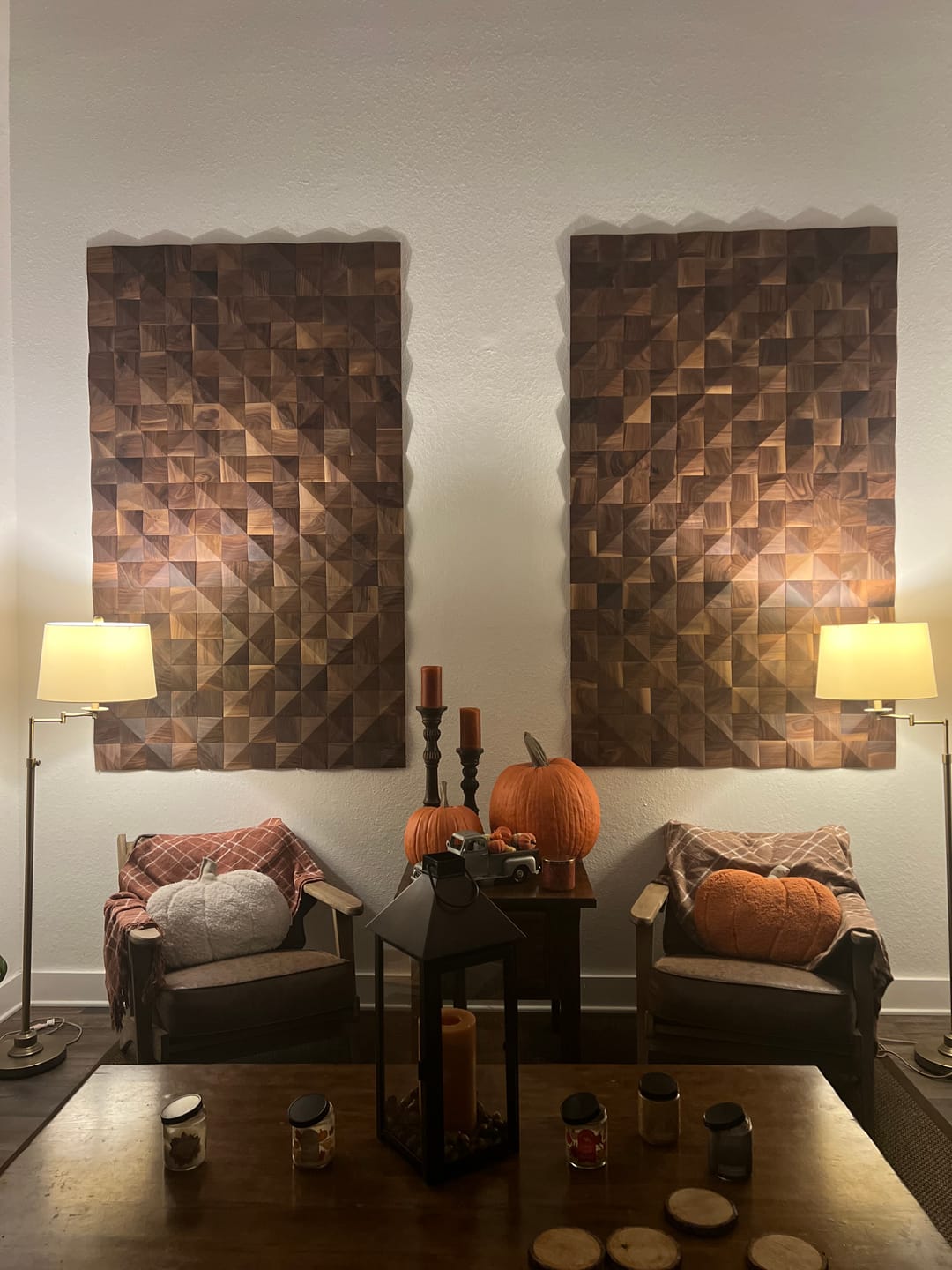 Customer photo review of 3D Diamond Natural Walnut
