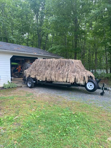 Customer photo review of Hunting Blind Raffia Grass (Pack)