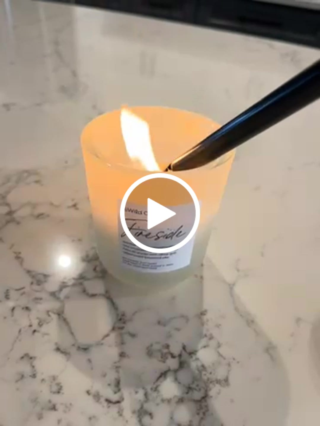 Customer video review of Fireside Candle