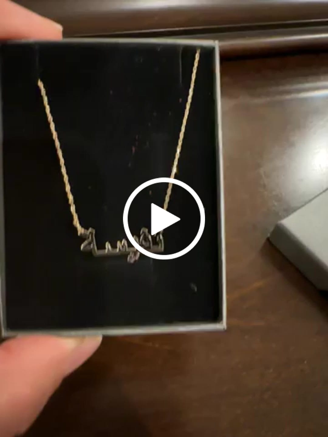 Customer video review of Arabic Name Necklace