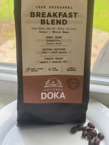 Customer photo review of Café Hacienda Doka Breakfast Blend