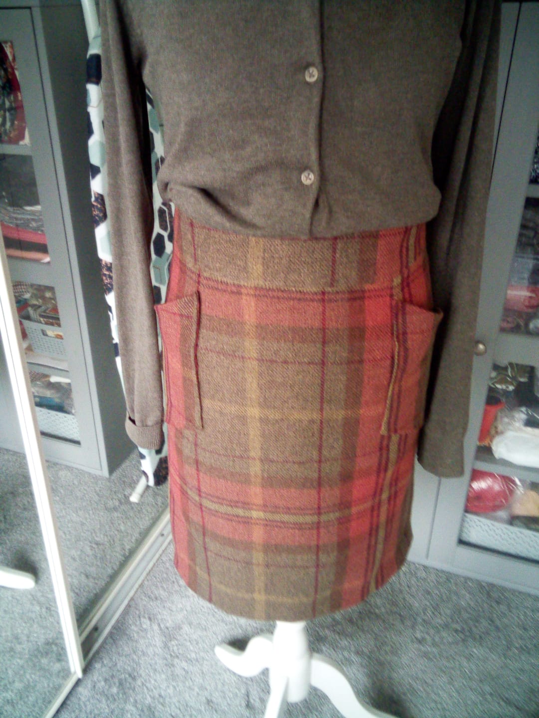 Customer photo review of Tartan Wool Touch Fabric