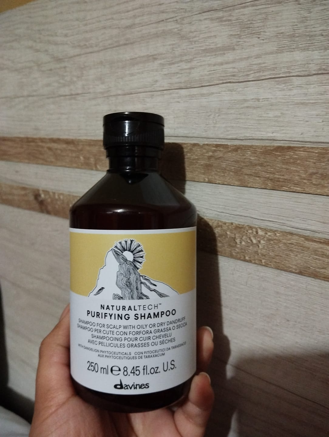 Customer photo review of Shampoo Anticaspa Purifying Naturaltech Davines