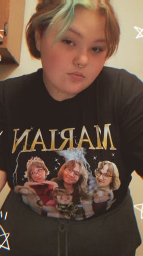 Customer photo review of CUSTOM VINTAGE TEE