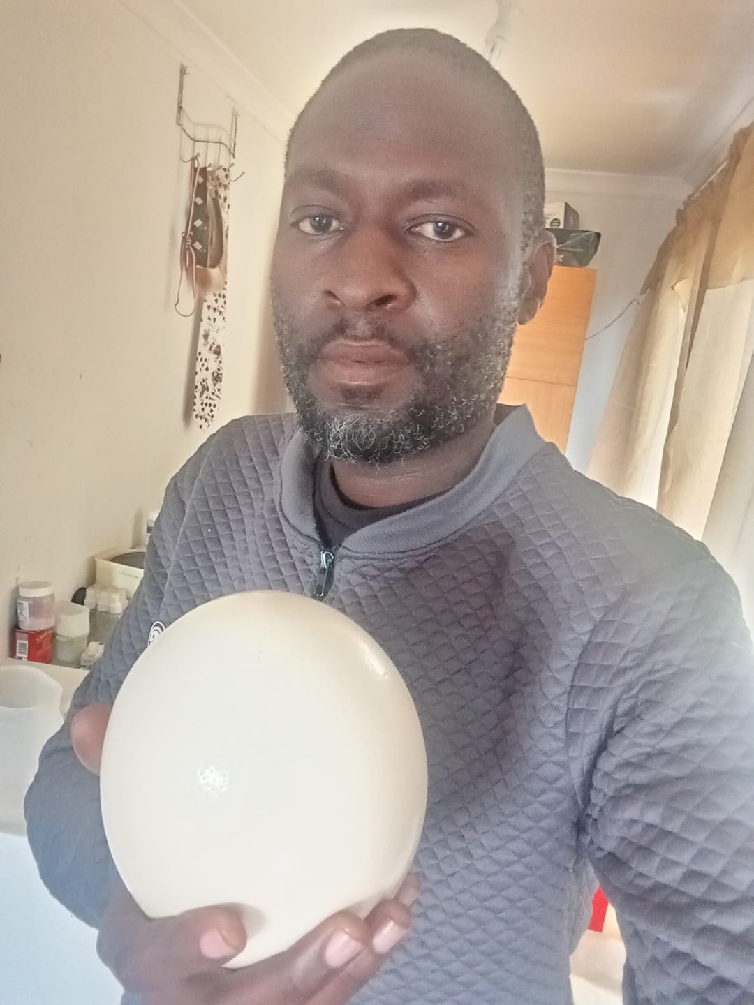 Customer photo review of Fresh Ostrich Egg