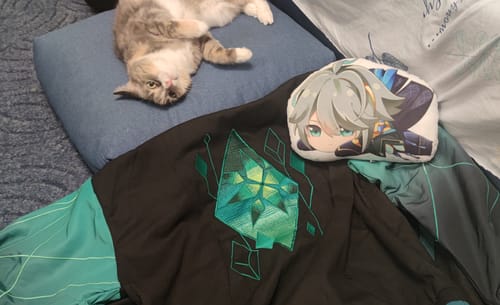 Customer photo review of Genshin Varsity Jacket Preorder