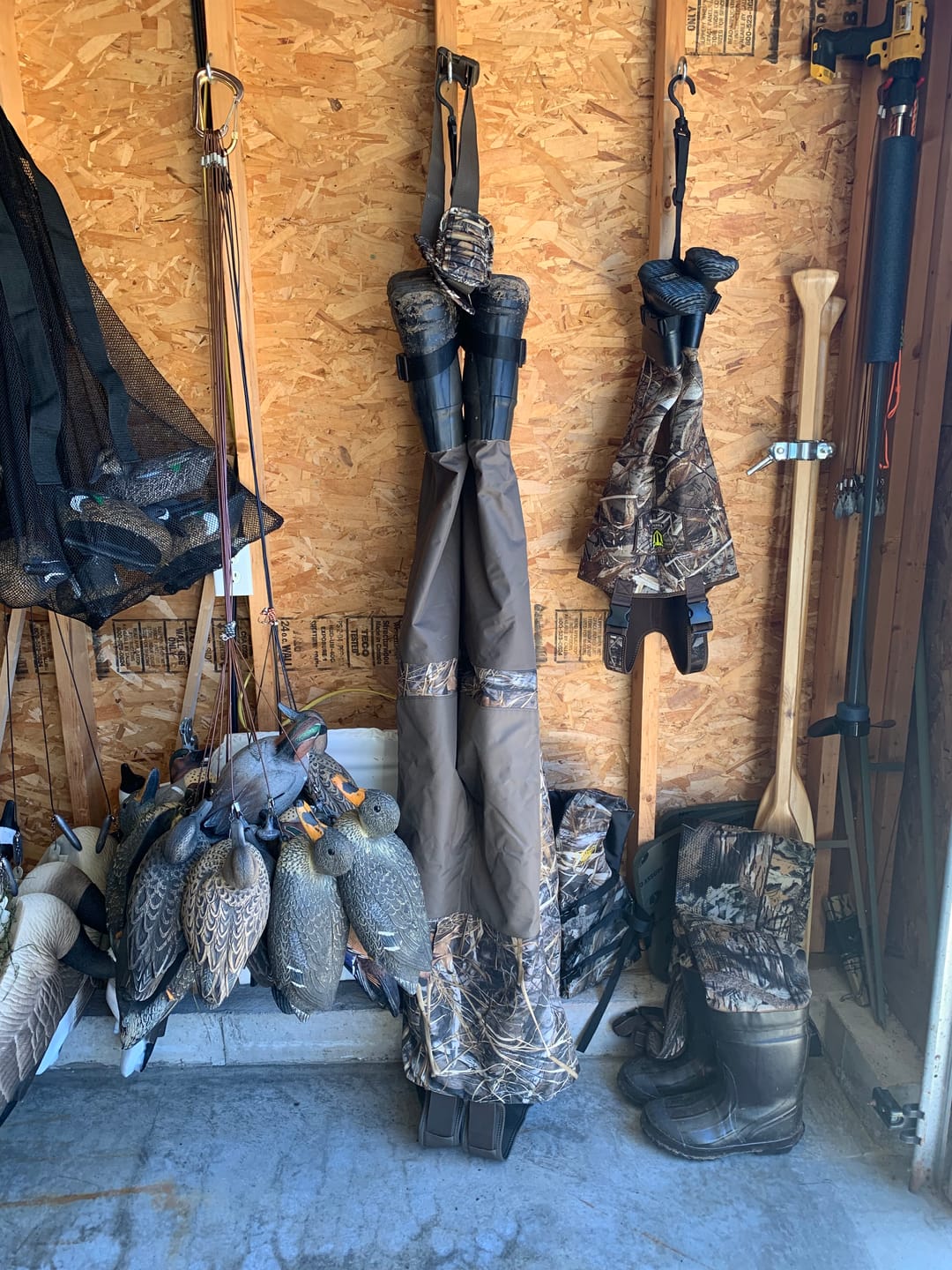 Customer photo review of TorridWade Heated Duck Waterfowl Hunting Breathable Chest Waders