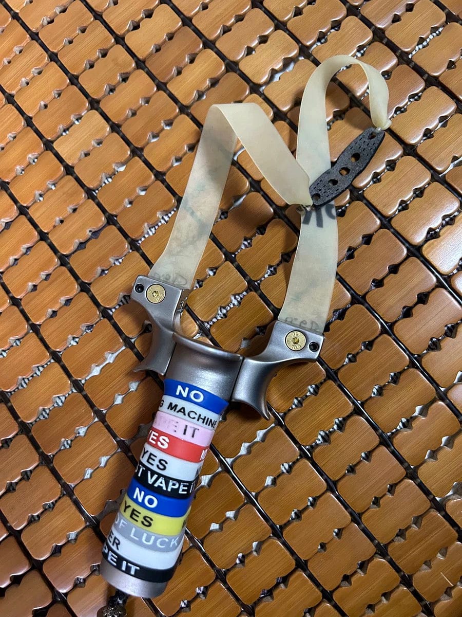 Customer photo review of All-Stainless Steel Tomahawk Slingshot