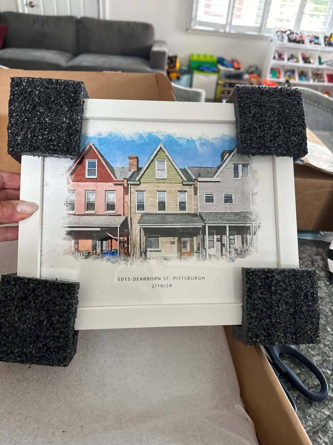 Customer photo review of Custom House Portrait