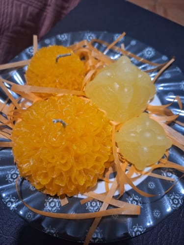 Customer photo review of Molde de flor de cempasúchil Grande