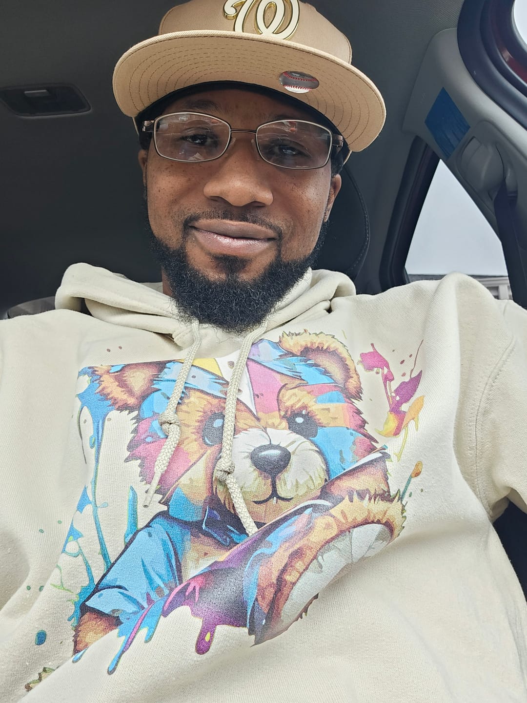 Customer photo review of Tattered Teddy Hoodie