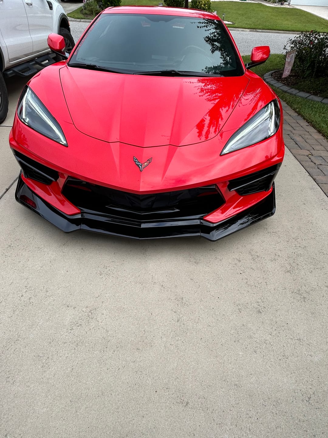 Customer photo review of Corvette C8 Extended Front Splitter Lip
