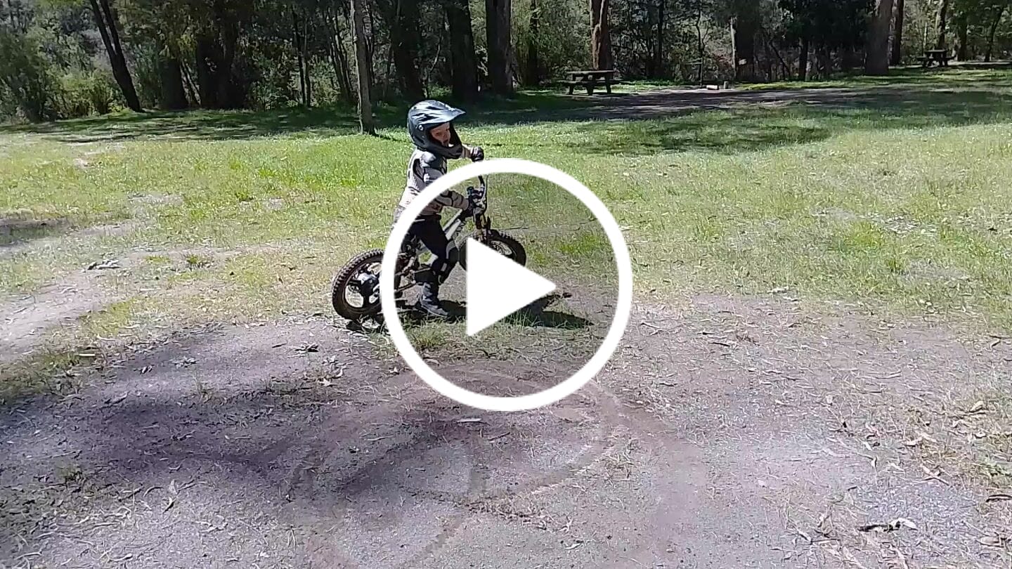 Customer video review of 350W TAKANI Electric Balance Bike 16'' - TK1648