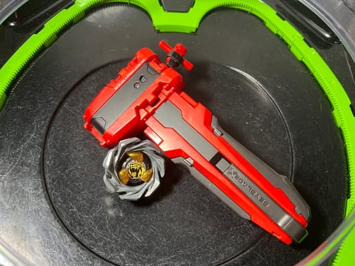 Customer photo review of Takara Tomy Beyblade X BX-30 Red Launcher Grip