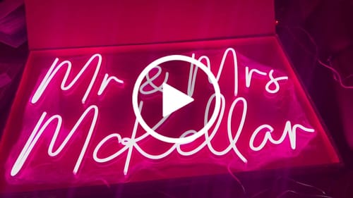 Customer video review of Custom Neon Signs