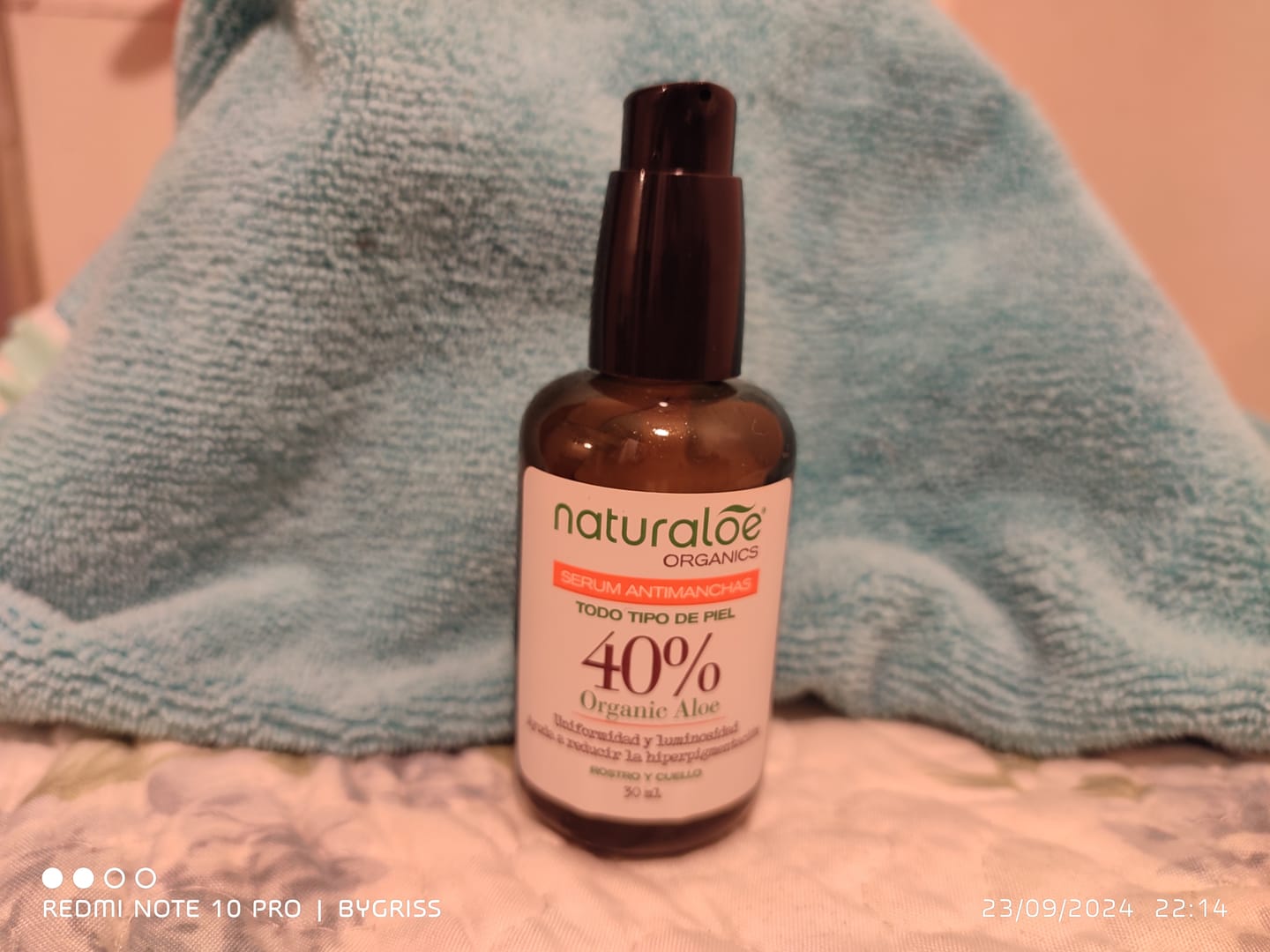 Customer photo review of ¡Nuevo! Serum Antimanchas 30ml