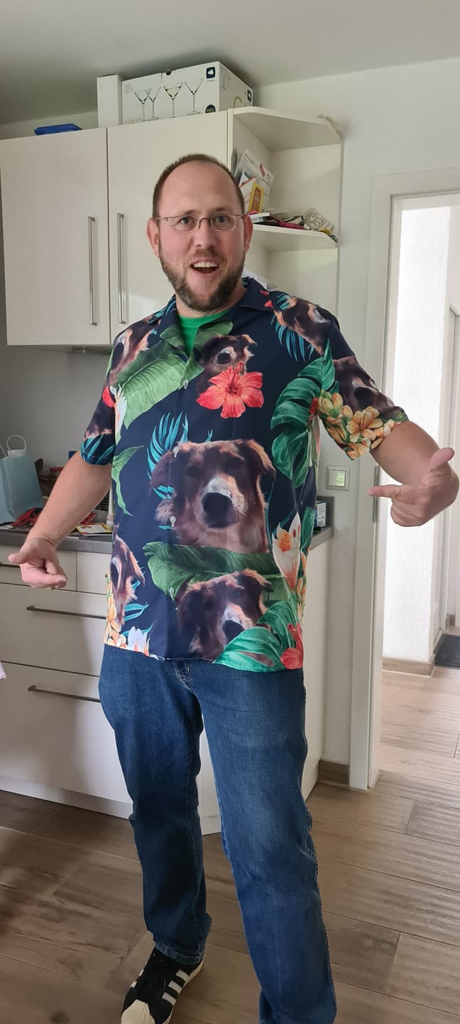 Customer photo review of Dein Foto - Individuelles Hawaiihemd