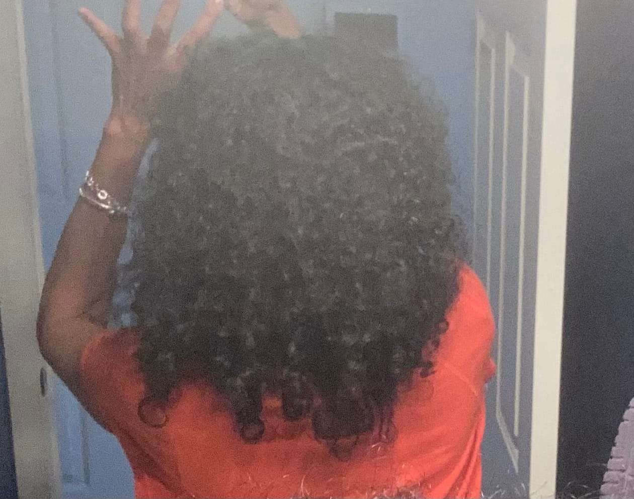 Customer photo review of Raw Indian Curly Hair
