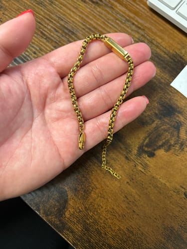 Customer photo review of Eternal Bond Engraved Bracelet Set