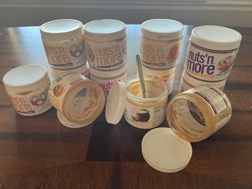 Customer photo review of Cinnamon Raisin Almond Butter High Protein Spread