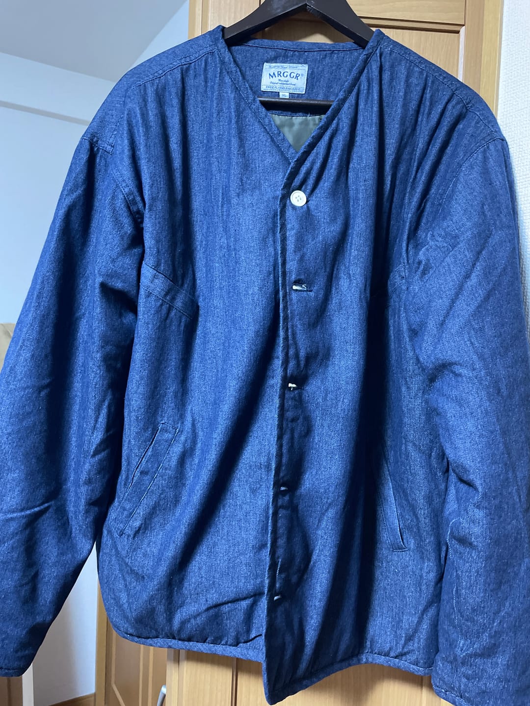 Customer photo review of 裏キルティング　中綿ライナーデニムジャケット